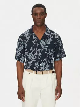 Рубашка обычного кроя Bowling Shirt Print UM0UM03227 Tommy Hilfiger, синий