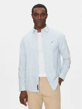 Рубашка обычного кроя DM0DM20885 Tommy Jeans, голубой