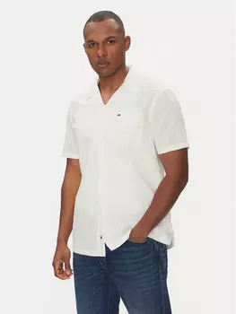Рубашка обычного кроя DM0DM20895 Tommy Jeans, экрю