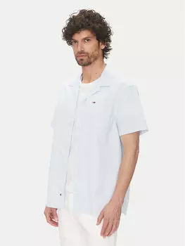 Рубашка обычного кроя DM0DM20895 Tommy Jeans, голубой