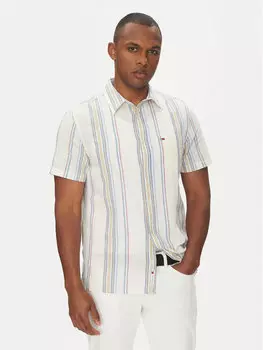 Рубашка обычного кроя DM0DM21302 Tommy Jeans, бежевый