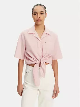 Рубашка обычного кроя DW0DW20286 Tommy Jeans, розовый