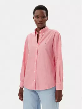 Рубашка обычного кроя DW0DW20290 Tommy Jeans, розовый