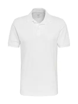 Рубашка обычного кроя GAP V-SOLID PIQUE POLO, белый