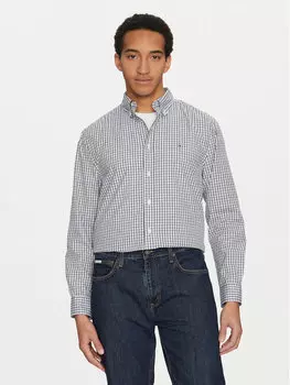 Рубашка обычного кроя Gingham MW0MW37548 Tommy Hilfiger, синий