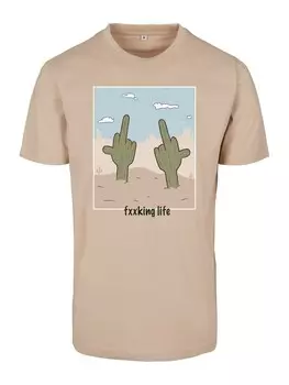 Рубашка обычного кроя Mister Tee, песочный