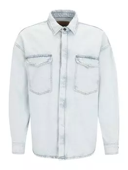 Рубашка обычного кроя на пуговицах AMERICAN VINTAGE CHEMISES, светло-синий