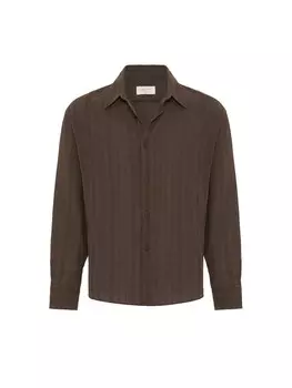 Рубашка обычного кроя на пуговицах Antioch Cristiano, коричневый