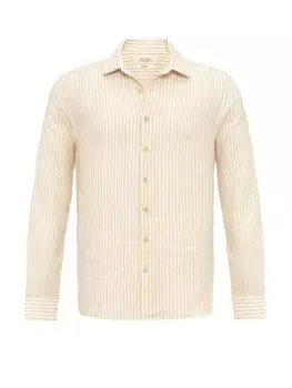 Рубашка обычного кроя на пуговицах Antioch, цвет Mustard/White