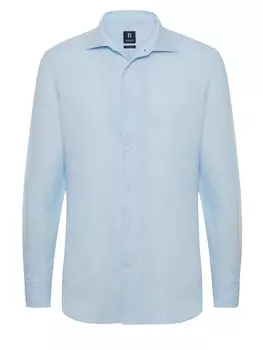 Рубашка обычного кроя на пуговицах Boggi Milano, светло-синий