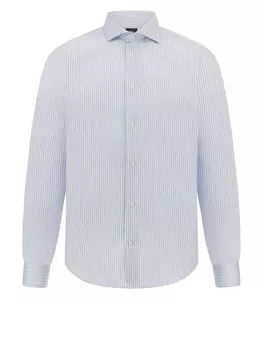 Рубашка обычного кроя на пуговицах Boggi Milano Ultimate, светло-синий