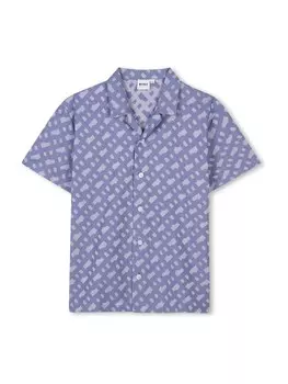 Рубашка обычного кроя на пуговицах BOSS, цвет Dusty blue/Blue denim