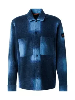 Рубашка обычного кроя на пуговицах BOSS Locky, цвет Blue/Light blue