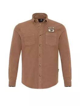 Рубашка обычного кроя на пуговицах By Diess Collection, цвет Caramel