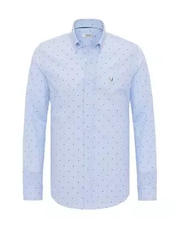 Рубашка обычного кроя на пуговицах By Diess Collection, синий