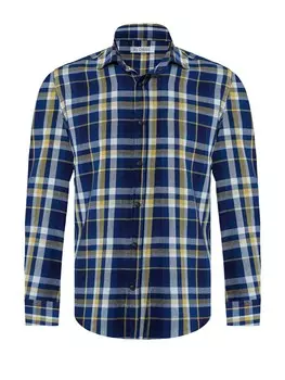 Рубашка обычного кроя на пуговицах By Diess Collection, темно-синий