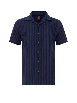 Рубашка обычного кроя на пуговицах By Diess Collection, темно-синий