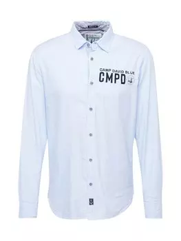Рубашка обычного кроя на пуговицах CAMP DAVID Cruise North, светло-синий