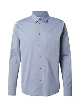 Рубашка обычного кроя на пуговицах DAN FOX APPAREL LUAN, темно-синий