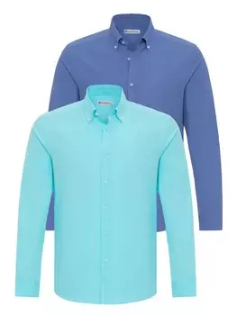 Рубашка обычного кроя на пуговицах Dandalo, синий