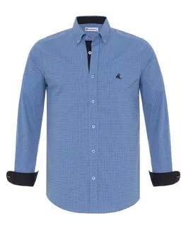 Рубашка обычного кроя на пуговицах Dandalo, темно-синий