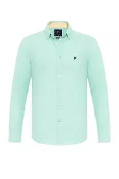 Рубашка обычного кроя на пуговицах DENIM CULTURE MYLES, мятный