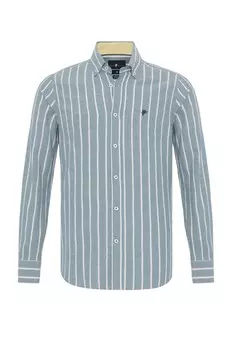 Рубашка обычного кроя на пуговицах DENIM CULTURE ELDIN, цвет Petrol