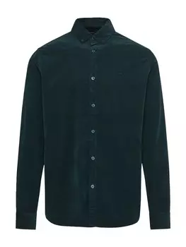 Рубашка обычного кроя на пуговицах Funky Buddha, темно-зеленый