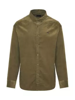 Рубашка обычного кроя на пуговицах Funky Buddha, серо-коричневый