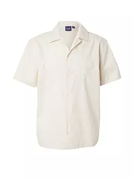 Рубашка обычного кроя на пуговицах GAP, кремовый