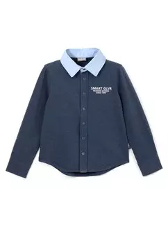 Рубашка обычного кроя на пуговицах Gulliver, цвет Blue/Dark blue