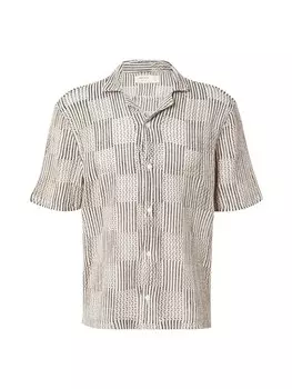 Рубашка обычного кроя на пуговицах HOLLISTER, светло-бежевый