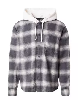 Рубашка обычного кроя на пуговицах HOLLISTER, темно-серый