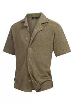 Рубашка обычного кроя на пуговицах INDICODE JEANS Raney, зеленый