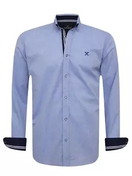 Рубашка обычного кроя на пуговицах Jacey Quinn, цвет Blue/Navy