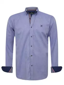 Рубашка обычного кроя на пуговицах Jacey Quinn, темно-синий