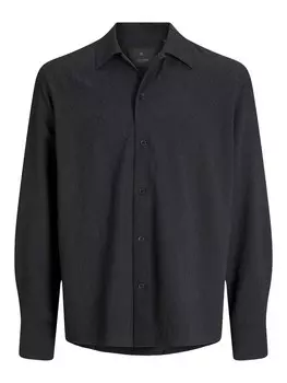 Рубашка обычного кроя на пуговицах JACK & JONES, черный