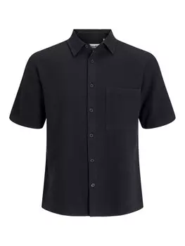 Рубашка обычного кроя на пуговицах JACK & JONES, черный