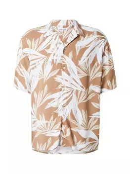 Рубашка обычного кроя на пуговицах JACK & JONES JJEJEFF TROPICAL, хаки