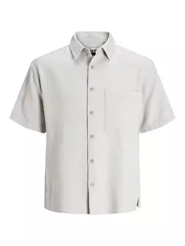 Рубашка обычного кроя на пуговицах JACK & JONES, светло-серый
