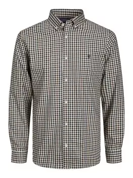 Рубашка обычного кроя на пуговицах JACK & JONES, коричневый