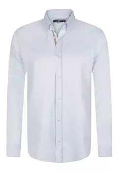 Рубашка обычного кроя на пуговицах Jimmy Sanders, светло-синий