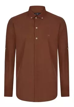 Рубашка обычного кроя на пуговицах Jimmy Sanders, коричневый