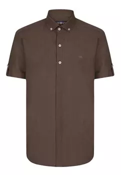 Рубашка обычного кроя на пуговицах Jimmy Sanders, темно-коричневый