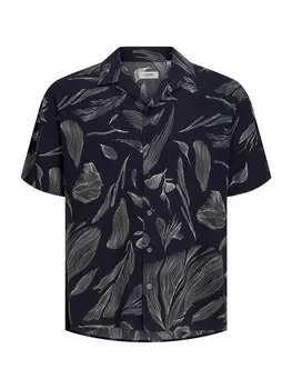 Рубашка обычного кроя на пуговицах JJ Rebel JREBBERN, ночной синий