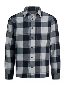 Рубашка обычного кроя на пуговицах JJ Rebel JREBCARL, светло-серый