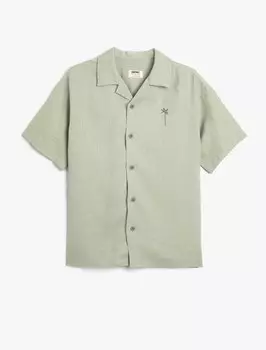 Рубашка обычного кроя на пуговицах Koton, мятный