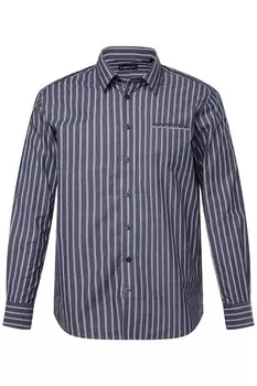 Рубашка обычного кроя на пуговицах Men Plus, синий