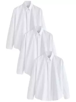 Рубашка обычного кроя на пуговицах Next, белый