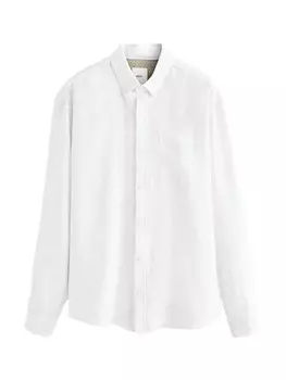 Рубашка обычного кроя на пуговицах Next, белый